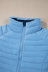 Solid Color Zip-up Quilted Puffer Jacket